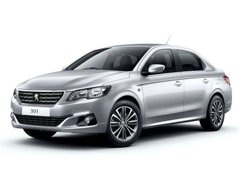 Peugeot 301 2019 silver grey, for rent in Cairo