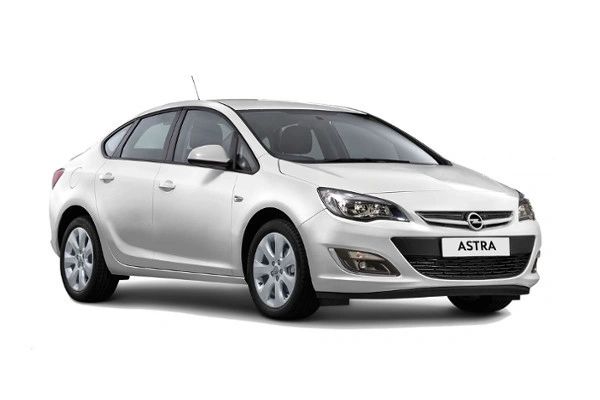 White opel astra 2019